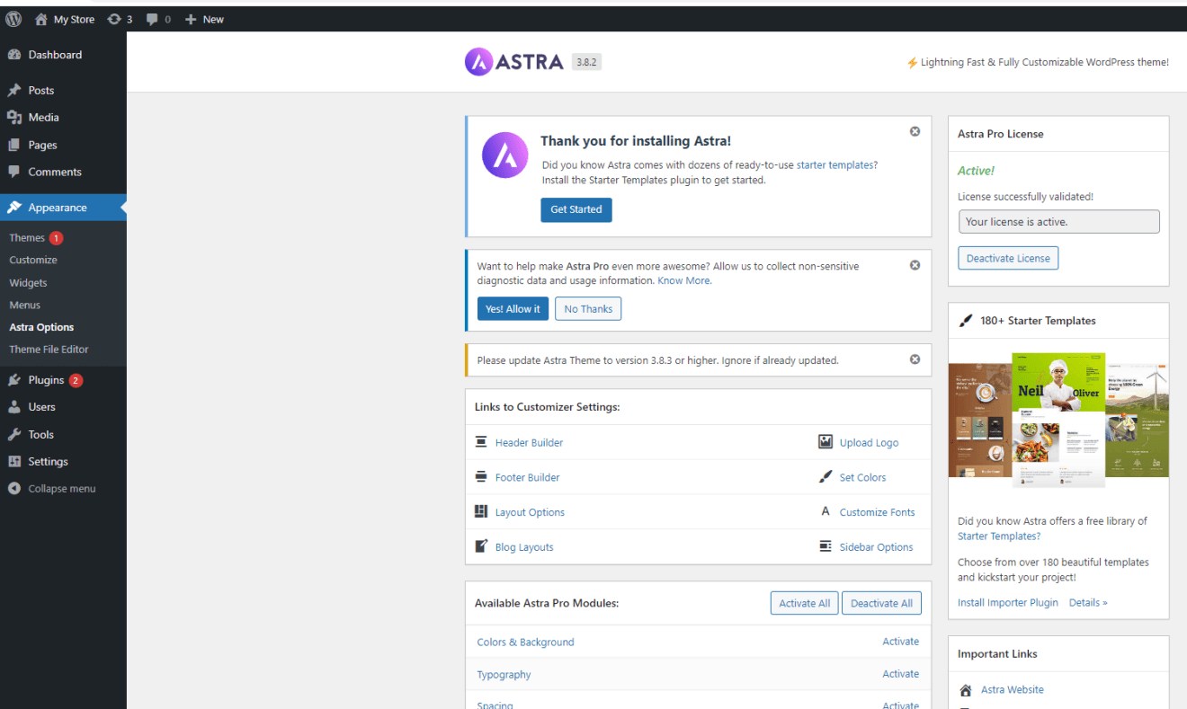 Astra Pro License KEY 1000 Website - Image 5