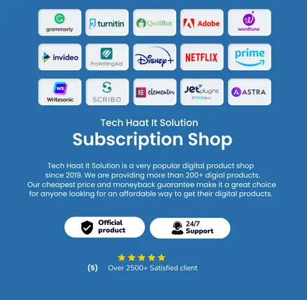 Tech Haat It Solution best subscription shop in bangladesh
