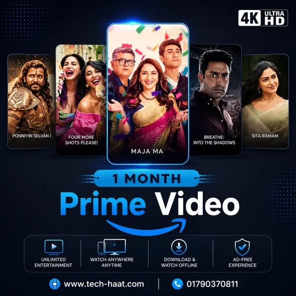 Amazon Prime Video subscription in BD, Prime Video price BD, Prime Video subscription cost, Amazon Prime Video coupon, Prime Video offer, Prime Video signup discount, Bangladesh Prime Video streaming, Amazon Prime Video membership fee, Prime Video plan details, Bangladesh streaming service, Prime Video exclusive content, Amazon Originals, Prime Video trial period, Watch movies online, Prime Video TV shows, Streaming platform Bangladesh, Amazon Prime Video series, Prime Video subscription benefits, Prime Video channels, Prime Video streaming devices, Prime Video supported devices, Prime Video compatible devices, Prime Video app, Stream online movies, Prime Video documentaries, Amazon Prime Video drama series, Prime Video action movies, Prime Video comedy shows, Prime Video family-friendly content, Amazon Prime Video thriller series, Prime Video horror movies, Prime Video romance films, Prime Video sci-fi series, Prime Video fantasy shows, Prime Video classic movies, Amazon Prime Video new releases, Prime Video trending shows, Prime Video popular movies, Prime Video top picks, Amazon Prime Video binge-worthy series, Prime Video must-watch films, Prime Video genres, Prime Video movie recommendations, Amazon Prime Video streaming quality, Prime Video HD, Prime Video 4K, Prime Video offline viewing, Prime Video download feature, Amazon Prime Video multiple devices, Prime Video simultaneous streams, Prime Video parental controls, Prime Video watchlist, Amazon Prime Video user reviews, Prime Video rating, Prime Video customer feedback, Prime Video customer support, Amazon Prime Video account management, Prime Video billing, Prime Video payment methods, Prime Video cancel subscription, Amazon Prime Video renewal, Prime Video account security, Prime Video login, Prime Video password, Prime Video account settings, Prime Video device activation, Prime Video promotional offer, Amazon Prime Video special deal, Prime Video limited-time discount, Prime Video promo code, Prime Video savings, Prime Video promotional price, Amazon Prime Video festive offer, Prime Video holiday discount, Prime Video annual subscription, Amazon Prime Video monthly plan, Prime Video payment options, Prime Video credit card, Amazon Pay, Prime Video gift card, Prime Video redemption, Amazon Prime Video loyalty program, Prime Video rewards, Prime Video referral program, Amazon Prime Video refer a friend, Prime Video sharing, Prime Video gift subscription, Amazon Prime Video entertainment, Prime Video movie marathon, Prime Video TV show marathon, Bangladesh Prime Video streaming culture, Amazon Prime Video digital entertainment. netflix price in bd, netflix, hoichoi, chorki, netflix amazon prime video combo, top netflix series 2024, best subscription shop in bangladesh, best digital products store in bangladesh tech haat