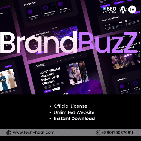 BrandBuzz - Digital Agency Elementor Kit