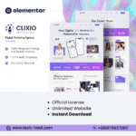 Clixio - Digital Marketing Agency Elementor Template Kit