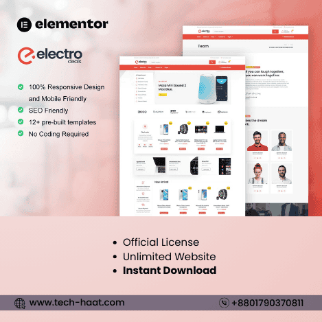 ElectroDeals - Woocommerce Electronic Store Elementor Template Kit