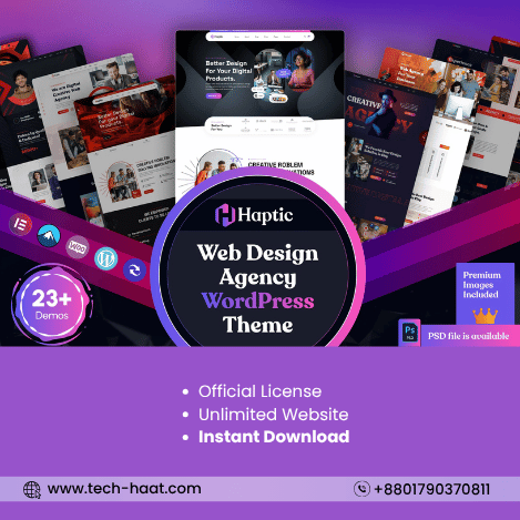 Haptic - Web Design Agency WordPress Theme