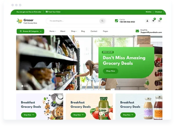 Groser – Grocery Store WooCommerce WordPress Theme