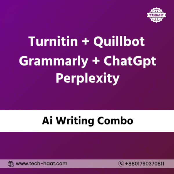 Ai Writing Combo - Quillbot, Perplexity, Chat-Gpt, গ্রাম্মার-লি, টার্নি-টিন