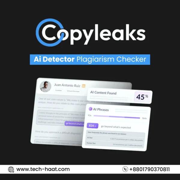 Copyleaks Ai Detector Plagiarism Checker - Best Turnitin Instructor Account Alternatives in Bangladesh. Best Price in BD