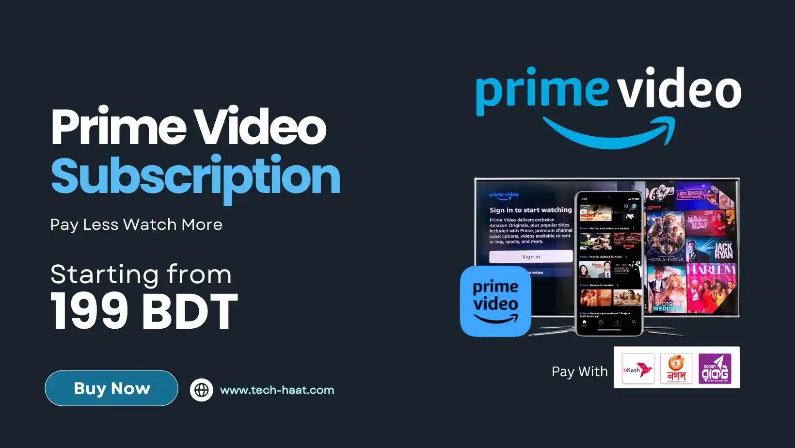 Buy Amazon Prime Video Netflix Premium in Bangladesh