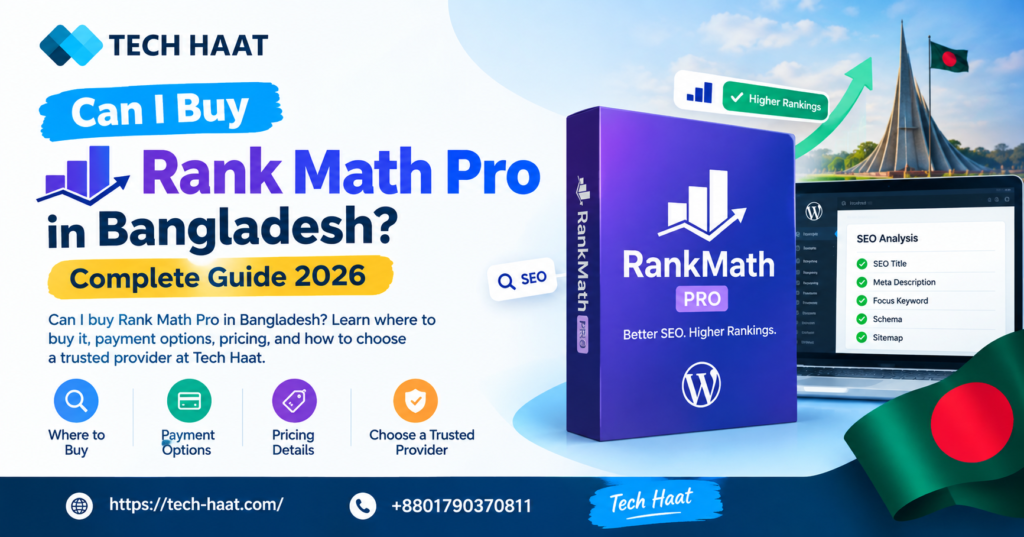 Can I buy Rank Math Pro in Bangladesh