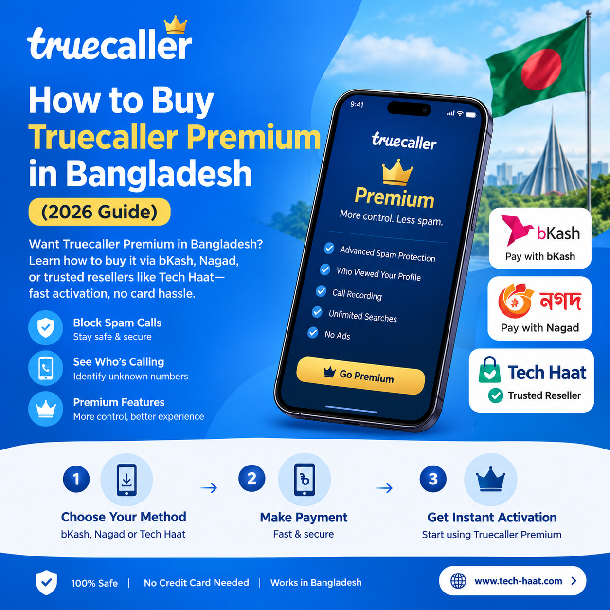 How Can I Buy Truecaller Premium in Bangladesh? How to Buy Truecaller Premium in Bangladesh