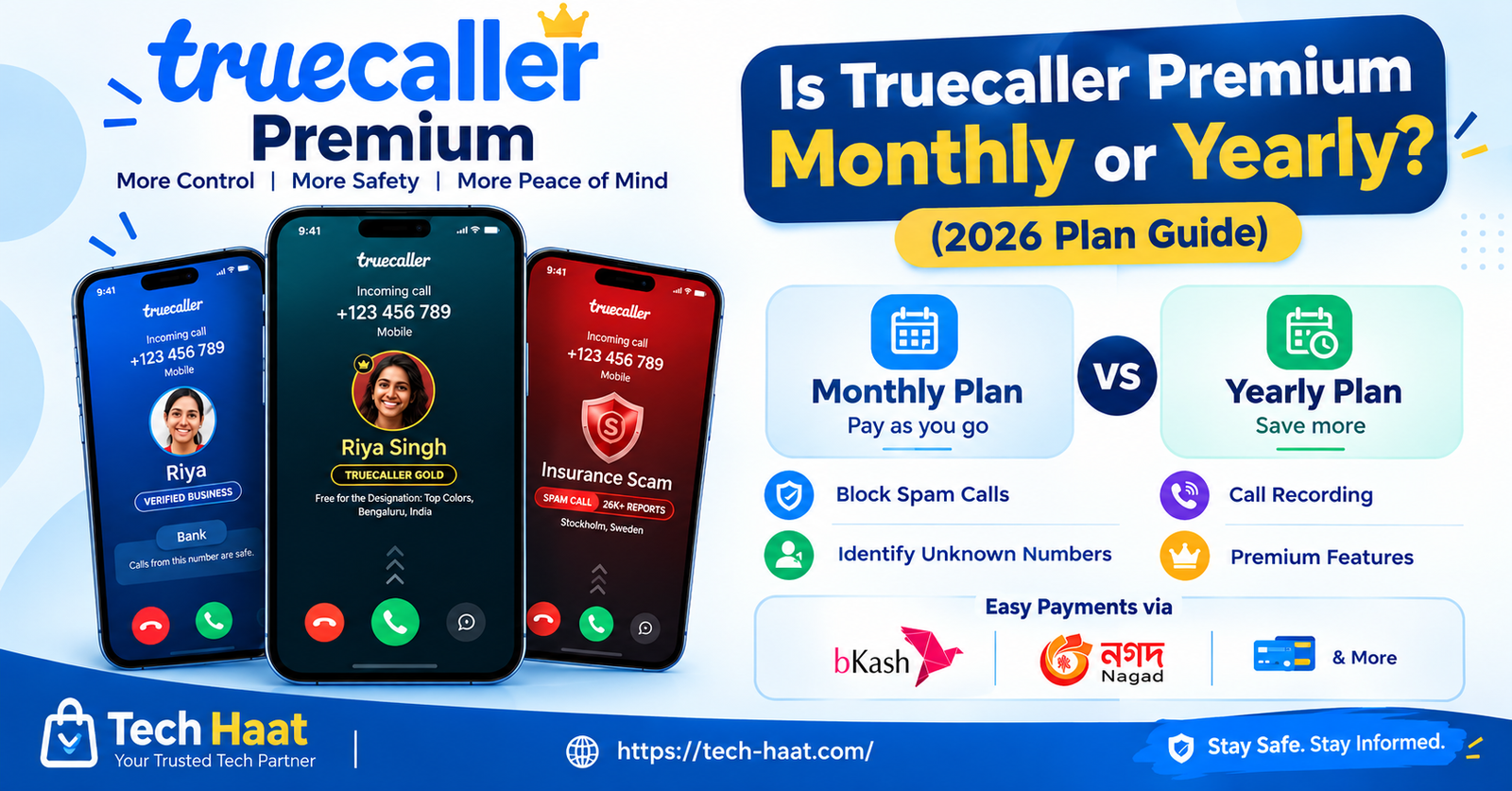 Truecaller Premium monthly or yearly
